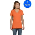 thumbnail image 1 of Womens Nano-T V-Neck T-Shirt S04V (3 PACK), 1 of 2