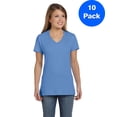 thumbnail image 1 of Womens Nano-T V-Neck T-Shirt S04V (5 PACK), 1 of 1