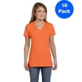 thumbnail image 1 of Womens Nano-T V-Neck T-Shirt S04V (5 PACK), 1 of 2