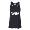 thumbnail image 1 of Womens Nasa Worm Logo Flowy Racerback Tank Top T-Shirt, 1 of 1