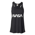thumbnail image 1 of Womens Nasa Worm Logo Flowy Racerback Tank Top T-Shirt, 1 of 1