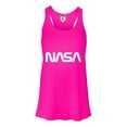 thumbnail image 1 of Womens Nasa Worm Logo Flowy Racerback Tank Top T-Shirt, 1 of 1
