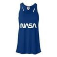 thumbnail image 1 of Womens Nasa Worm Logo Flowy Racerback Tank Top T-Shirt, 1 of 1