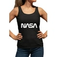 thumbnail image 1 of Womens Nasa Worm Logo Racerback Tank Top T-Shirt, 1 of 1
