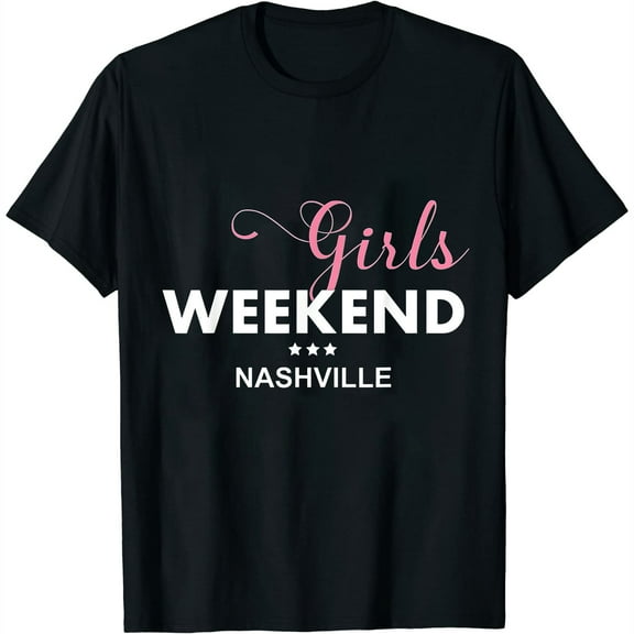 Womens Nashville Girls Trip Weekend 2023 T-Shirt Black 2XL