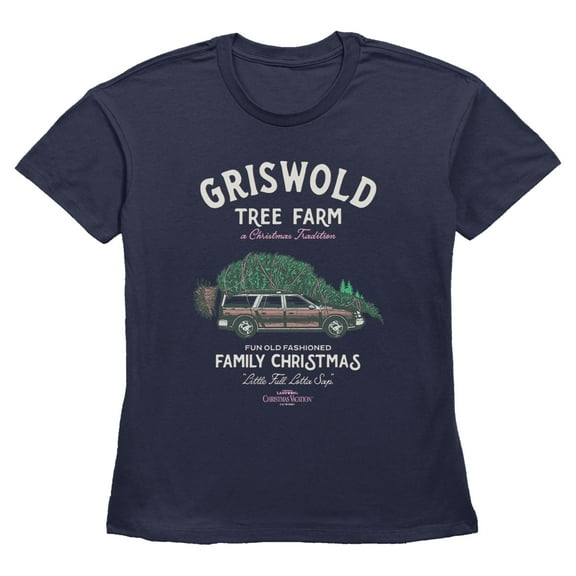 Womens National Lampoon's Christmas Vacation Famous Griswold Tree Farm T Shirt