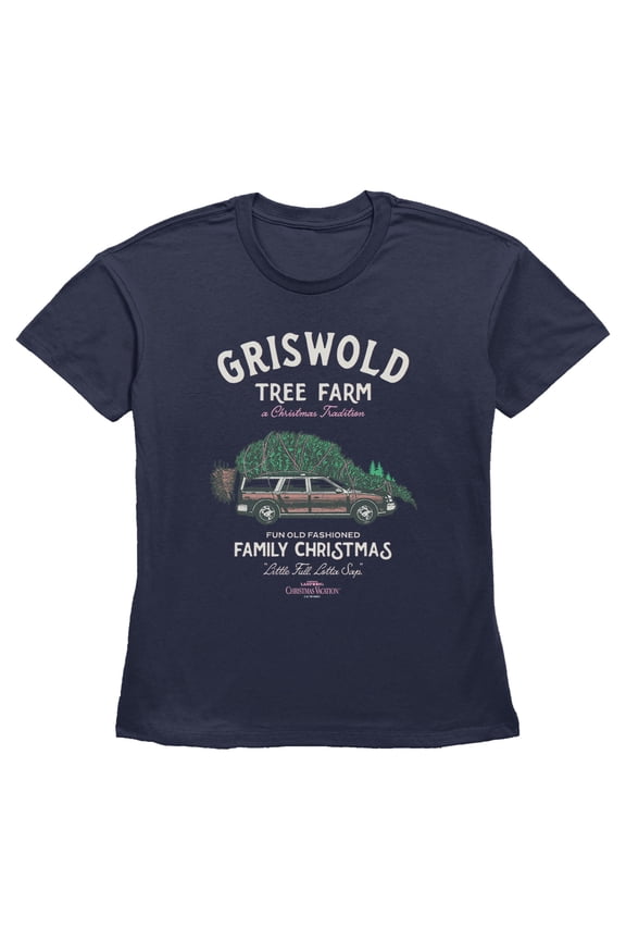 Womens National Lampoon's Christmas Vacation Famous Griswold Tree Farm T Shirt