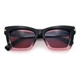 thumbnail image 1 of Womens Nerdy Thick Horn Rim Cat Eye Hipster Plastic Sunglasses Black Pink - Burgundy, 1 of 8