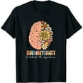 thumbnail image 1 of Womens Neurodiversity celebrate the spectrum Brain Autism Awareness Short Sleeve T-Shirt Black Small, 1 of 5