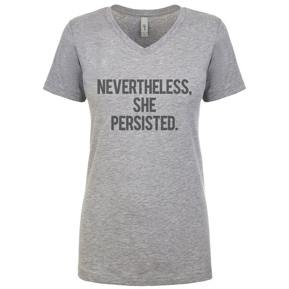 Womens Nevertheless She Persisted T-Shirt Political Tee for Ladies Vintage Print