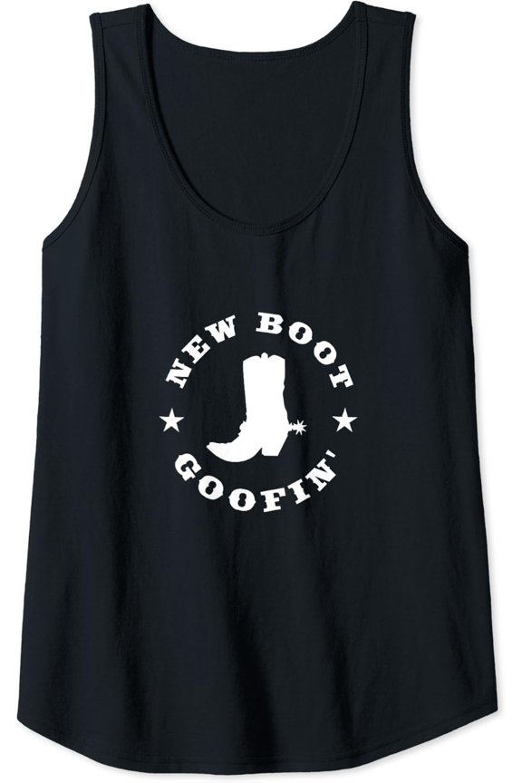 Womens New Boot Groove Cowboy Boot Meme Quote Tank Top Size S-3XL