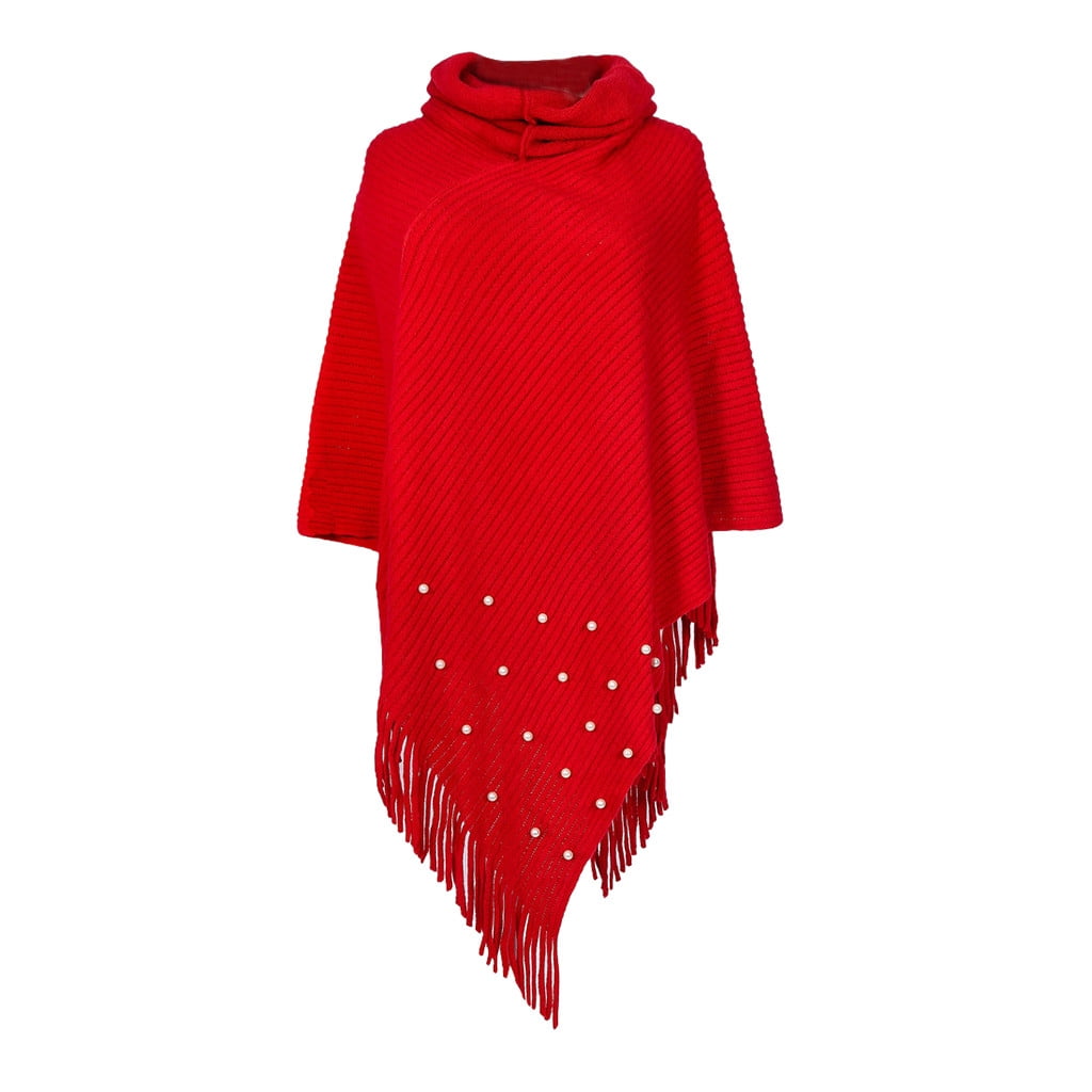 Pashmina Shawl Wrap For Women – Knitted Cashmere & Wool Blend Cape, Lightweight Scarf Cardigan For All Seasons