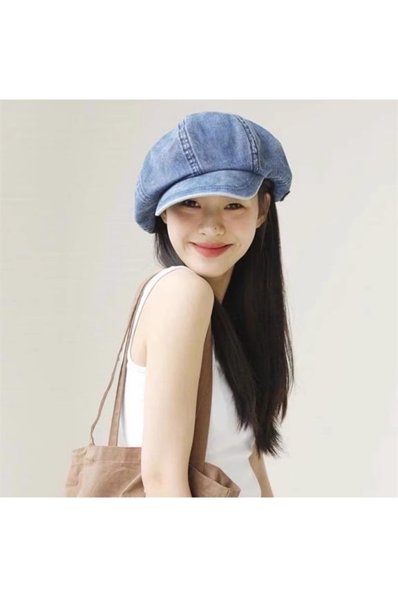 Womens Newsboy Cap, Retro Octagonal Hat with Visor Spring Summer Octagonal Paperboy Hat Girls Gift