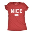 thumbnail image 1 of Womens Nice Ish T Shirt Funny Xmas Party Santas List Joke Tee for Ladies Womens Graphic Tees, 1 of 7