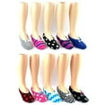 thumbnail image 1 of Womens Nicole Miller Slipper Socks with Non-Skid Grips, Assorted Color - One Size Fits Most - Case of 24, 1 of 1