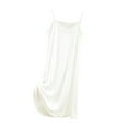 thumbnail image 1 of Womens Nightgowns New Nightgowns for Women Spaghetti Strap Nightdress Full Slip Sleep Dress Sleeveless Pajama Comfy Chemise White XL, 1 of 6