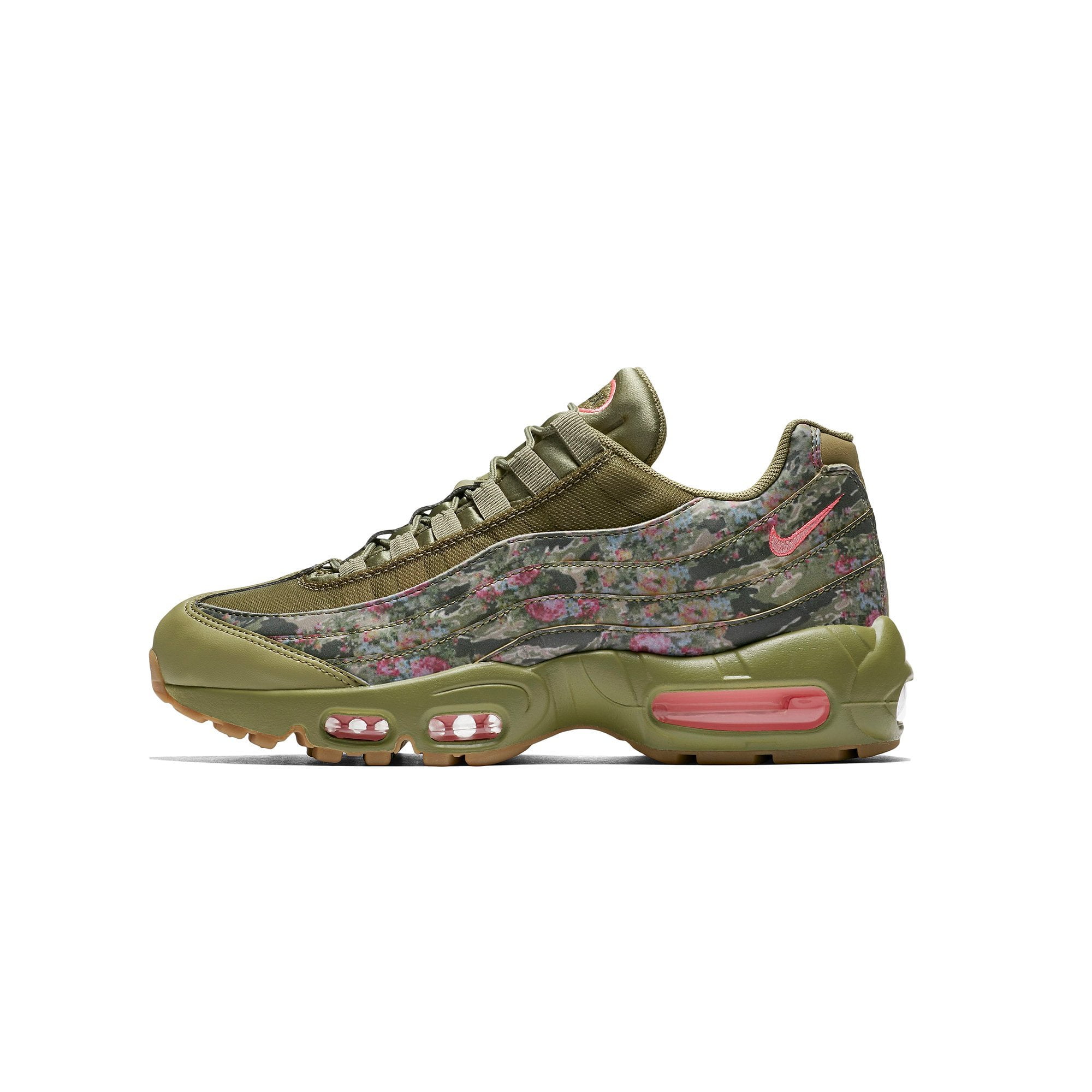 Womens Nike Air Max 95 Floral Camo Neutral Olive Arctic Punch