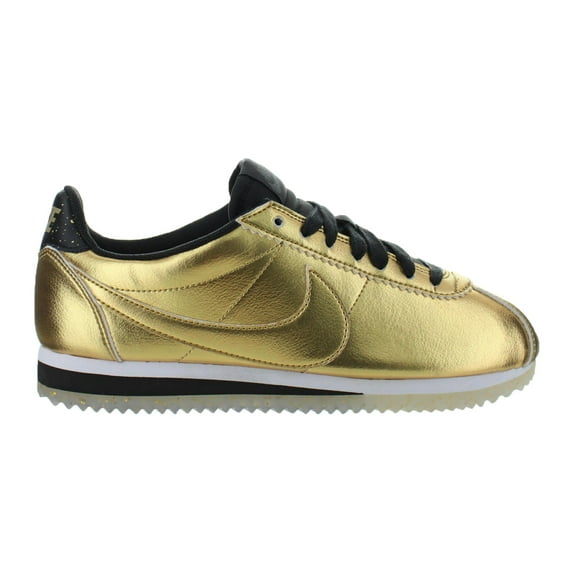 Womens Nike Classic Cortez Leather SE Metallic Gold White Black 902854