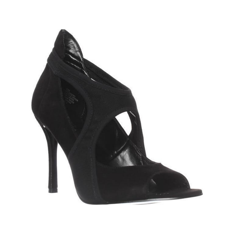 Womens Nine West Fenderbend Peep Toe Pumps Black black Walmart