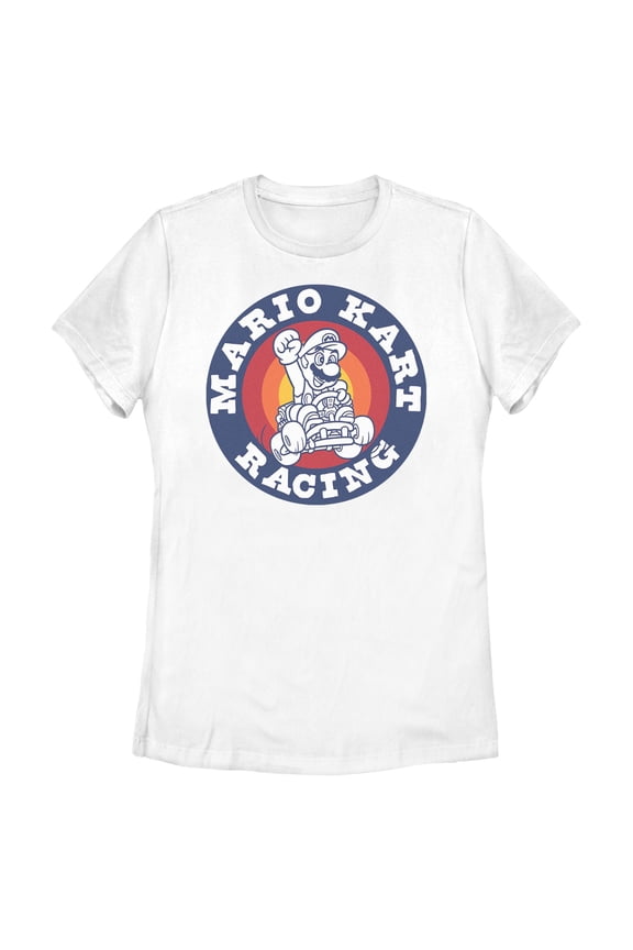 Womens Nintendo Circled Racing Badge T Shirt