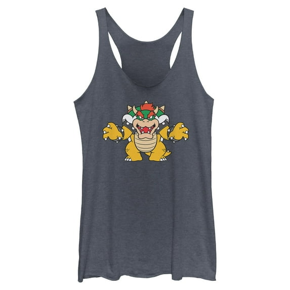 Womens Nintendo Just Bowser Racerback Tank