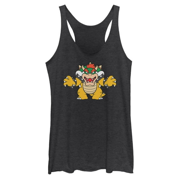 Womens Nintendo Just Bowser Racerback Tank