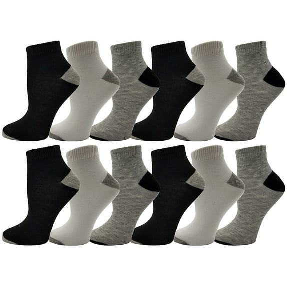 Womens No Show Ankle Socks, 12 Pairs Fun Funky Patterned Designs, Colorful Casual Athletic Sport Sock