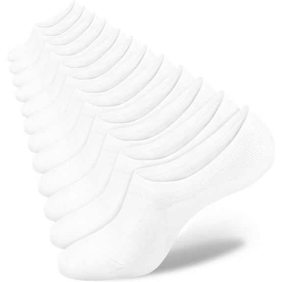 Womens No Show Socks 4-8 Pairs Ondo Low Cut Non-Slip Socks Invisible Cotton Liner Socks