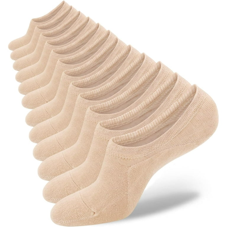 Womens No Show Socks 4-8 Pairs Ondo Low Cut Non-Slip Socks