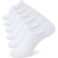 thumbnail image 1 of Womens No Show Socks 6-8 Pairs Low Cut Non-Slip Liner Socks for Loafers Sneaker Flats, 1 of 1