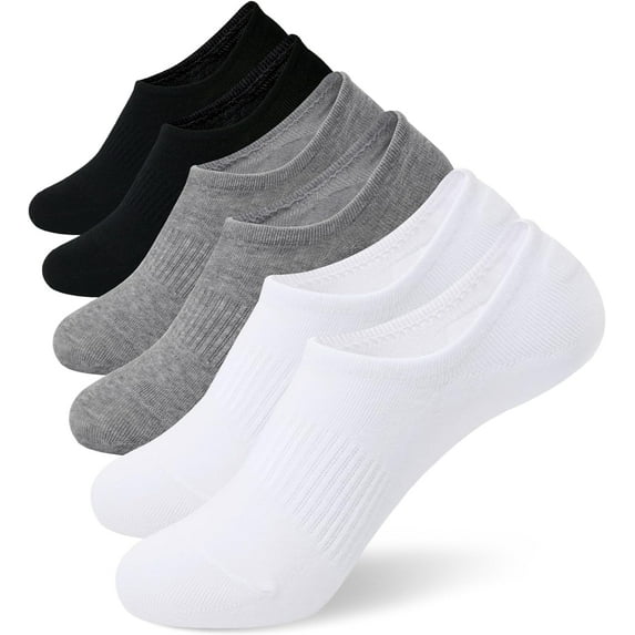 Womens No Show Socks 6-8 Pairs Low Cut Non-Slip Liner Socks for Loafers Sneaker Flats