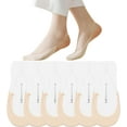thumbnail image 1 of Womens No Show Socks 6 Pairs Nylon Ultra Low Cut Liner Socks Non-Slip Socks for Women US Size 6-9, 1 of 6