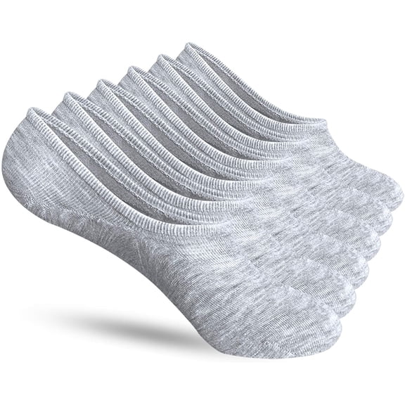 Womens No Show Socks Ankle Low Cut Non Slip Footies for Slip On Sneakers Flat Liner Boat (6-9 Pairs)