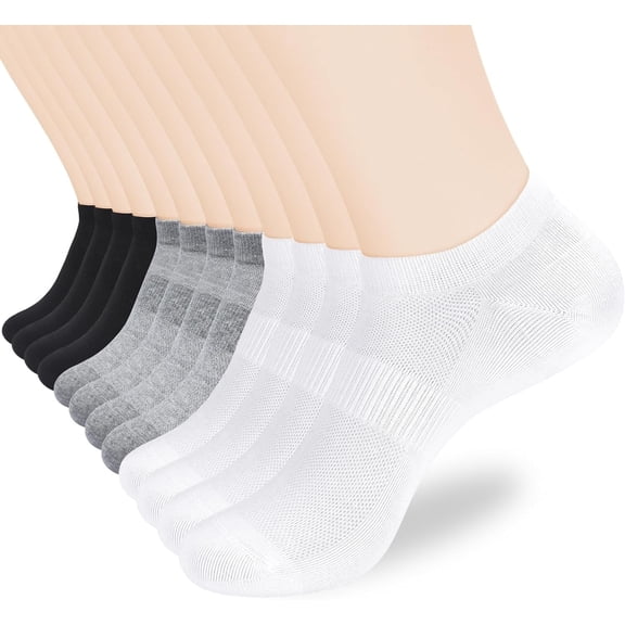 Womens No Show Socks Non Slip Flat Boat Line Low Cut Socks (6 Packs) Multicolor