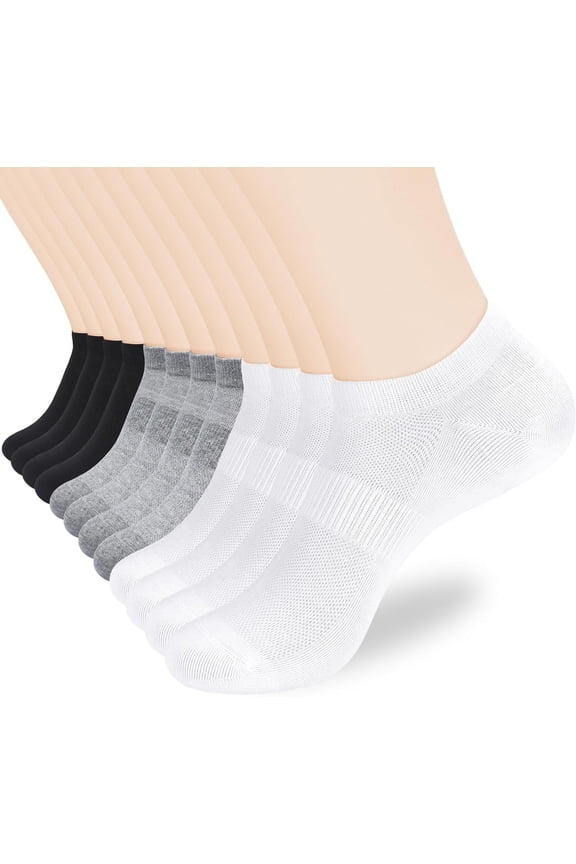 Womens No Show Socks Non Slip Flat Boat Line Low Cut Socks (6 Packs) Multicolor