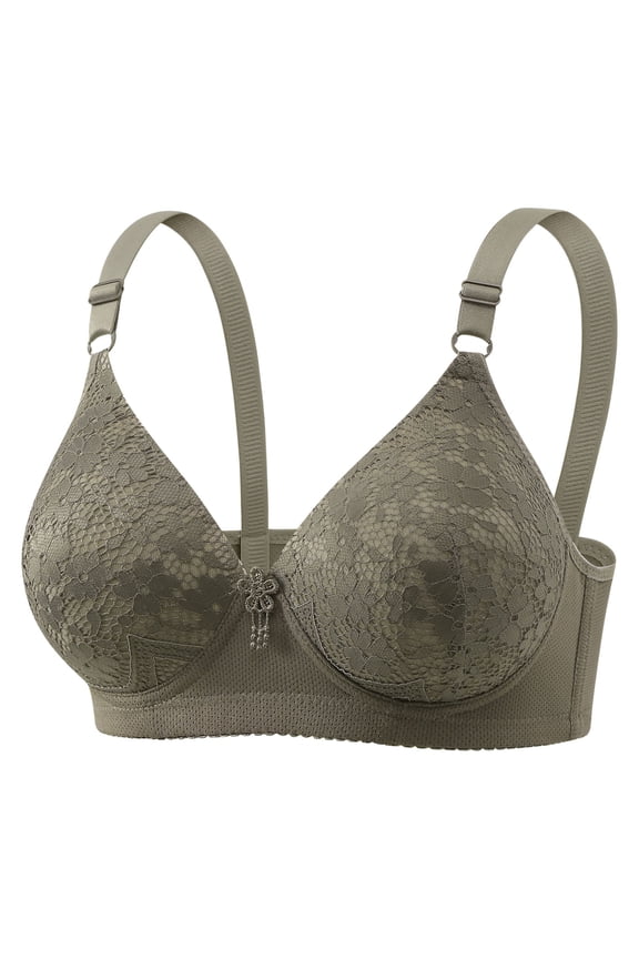 Womens No Underwire Bras Lightly Lined Push Up Bra for Women C Cup Full Coverage Comfortable Everyday Bralettes
