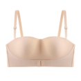 thumbnail image 1 of Womens Non-slip Invisible Anti-exposure Tube top Front button Seamless Bra cup, 1 of 1