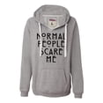 thumbnail image 1 of Womens Normal People Scare Me Deluxe Soft Hoodie, 1 of 1
