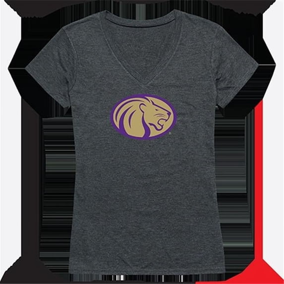 Womens North Alabama University Cinder Tee, Heather Charcoal - 2XL