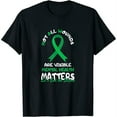 thumbnail image 1 of Womens Not All Wounds Are Visible Mental Health Matters Awareness T-Shirt Black Small, 1 of 5