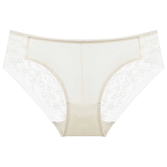 VONCOS Womens Nude Panties Lace Breathable Underwear Mid Rise Bikini for Everyday Comfort, S-XL,Size XL