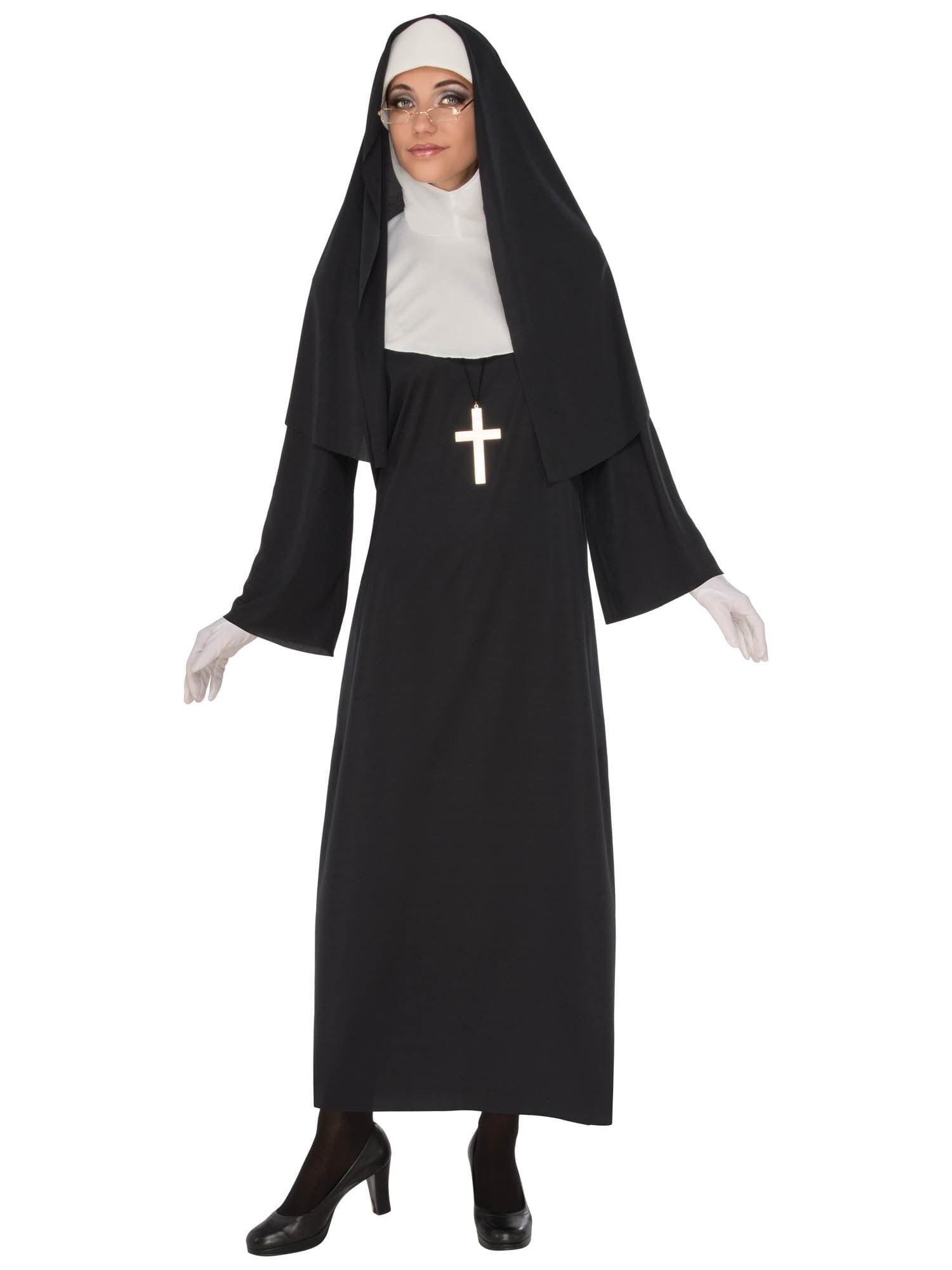 nun prom dress Rubie's Costume Company Nun Adult Costume, Black/White, OS