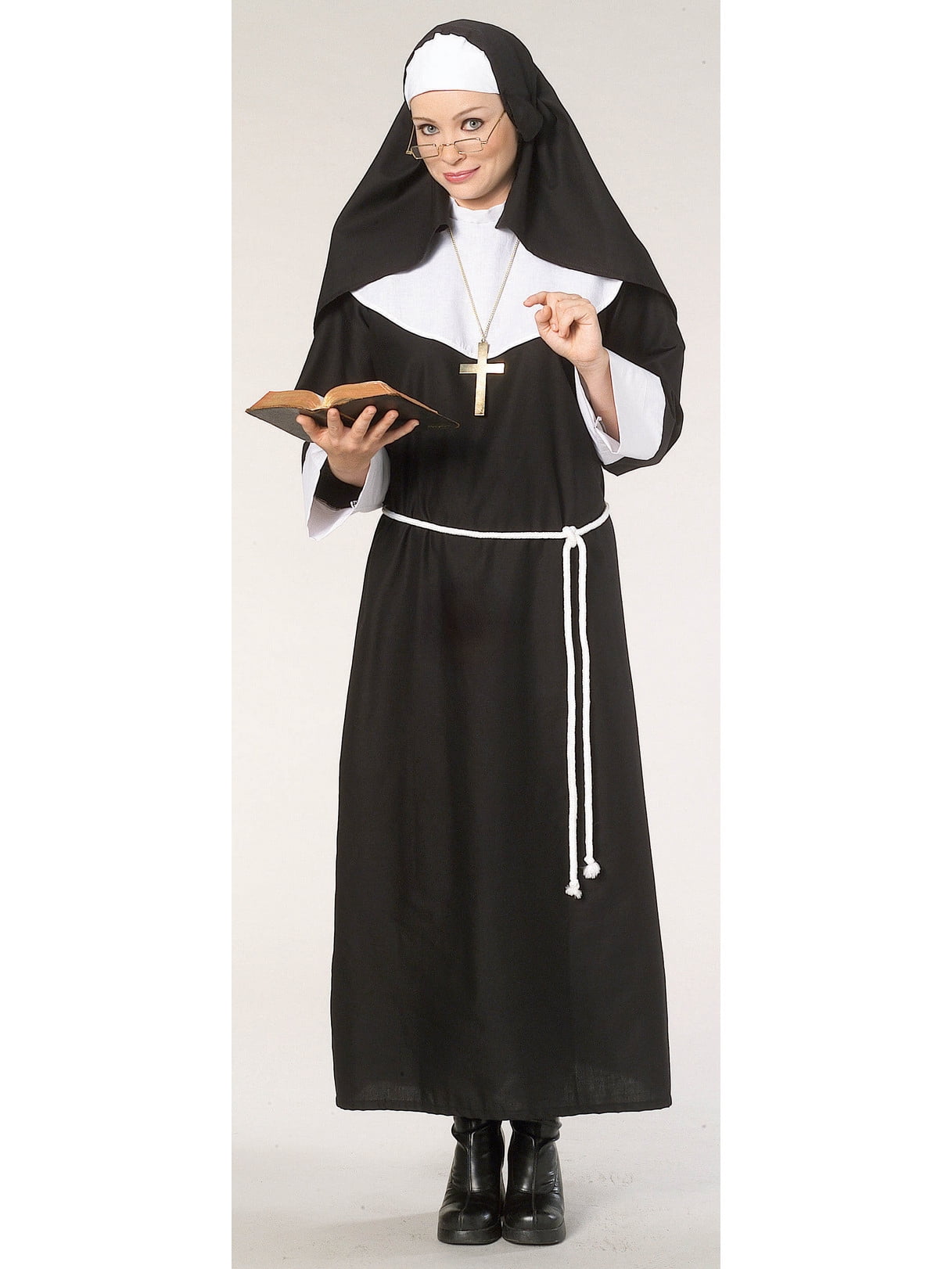 nun prom dress Rubie's Costume Company Nun Adult Costume, Black/White, OS