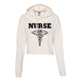 thumbnail image 1 of Womens Nurse Logo Cropped Hooded Sweatshirt, 1 of 1
