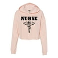 thumbnail image 1 of Womens Nurse Logo Cropped Hooded Sweatshirt, 1 of 1