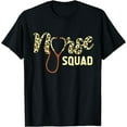 thumbnail image 1 of Womens Nurse Squad Leopard T-Shirt Black 4X-Large, 1 of 4