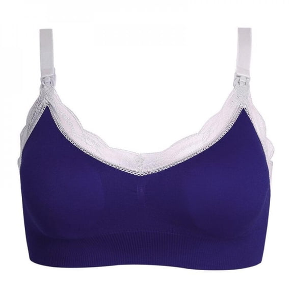 Womens Nursing Bras for Breastfeeding Seamless Wirefree Maternity Wear Bra