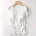 thumbnail image 1 of Womens Nursing Tops Short Sleeve Breastfeeding Shirts Double Layer Postpartum Shirt Solid Color Short Sleeve Breast Feeding Pregnant Nursing Women Blouse T-Shirt White XXL, 1 of 3