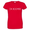 thumbnail image 1 of Womens OK Boomer Stop Global Warming Swarbrick Climate OkBoomer HQ Tee, 1 of 1