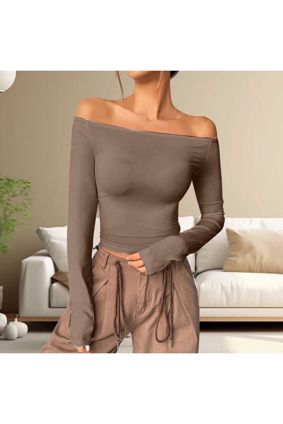 Cold Shoulder Boat Neck T-Shirts (Big & Tall)